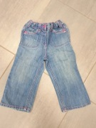 Spodnie dla dziewczynki 3-4 lata, spodnie na gumce, jeans