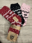 Skarpety damskie wełniane z alpaki 3 pary