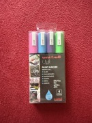 Markery kredowe Uni-Ball – zestaw 4 szt. 