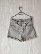 Spodenki szorty jeansowe wysoki stan H&M L M 