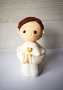 KOMUNIA figurka CHŁOPCZYK z masy cukrowej