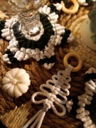 Makramowe podkładki / gwiazdki handmade – komplet 4 szt