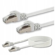 Kabel Internetowy Sieciowy Lan Cat6 Przewód Cat 6 UFTP RJ45 Kat Biały 1,5 m