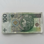 Banknot numizmatyczny 100zł seria YE , YE2412458