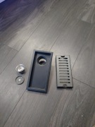 Mini odpływ liniowy 10 x 20 zestaw z syfonem zamykanym automatycznie