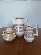 Antyczny zestaw porcelany Patyczak Stary Śląsk  