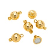 Zapięcie Magnetyczne , Pozłacane 18K, 14x8 mm., 1 szt.