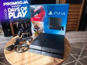 PlayStation 4 PS4 FAT 1TB CUH-1216B / 2x ori pady / ZESTAW / ZADBANA