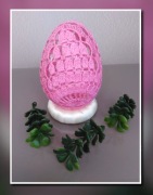 Szydełkowe jajko Wielkanocne pisanka 10cm