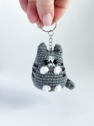 Kotek Pusheen brelok handmade rękodzieło 6 sm