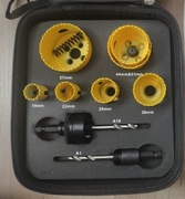 Zestaw otwornic bimetalowych Starrett KFC07021, 19 22 29 38 44 51 57 mm