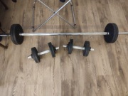Gryf i hantle 50 kg
