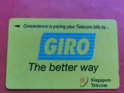 SINGAPUR   - Karta telefoniczna  /  PRYWATNA  /  GIRO