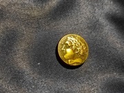 Egzemplarz z kolekcji- Rzymski lub Grecki moneta do rozpoznania .