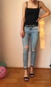 Nowe spodnie z dziurami jeansy dżinsy H&M 40 30/32 low