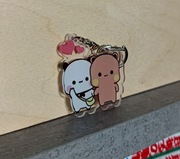 Brelok do kluczy dla par, prezent dla zakochanych akrylowy Bubu & Dudu