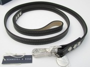 Skórzana smycz Hennessy & Sons ciemnobrązowa 120cm