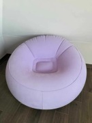 Pufa dmuchana zamszowa