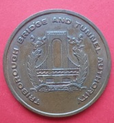żeton (token) opłat drogowych, używany dawniej przez (TBTA)