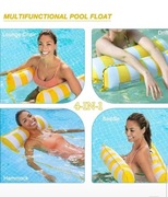 Dmuchany materac do basenu dmuchany hamak wodny 4 w 1