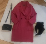 Płaszcz przejściowy Mango wełna oversize