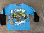 Bluzka Monster Truck 1,5-2lata 18-24 msc 86-92cm auto samochód #1753