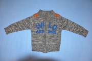 Sweter rozpinany na zamek firmy 5-10-15, rozm. 92