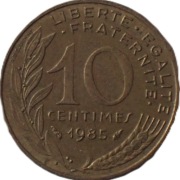 Francja 10 centymów z 1985 rok - OBEJRZYJ MOJĄ OFERTĘ