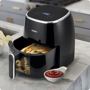 Frytkownica beztłuszczowa z okienkiem Hoffen, 1550 W, 5 l, czarna 