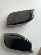 Nakładki Obudowy Lusterek Czarne Lewa Prawa BMW E60 E61