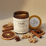 Świeca sojowa handmade Ciepło- Piernik