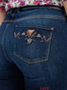 GUESS NOWE JEANSY SPODNIE PUSH UP SKINNY MID CYRKONIE W25 L32 