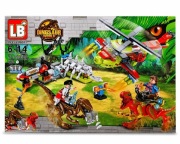 Klocki Dinozaury helikopter 403 el. zestaw figurki kompatybilne LEGO