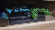 Ps4 slim - stan jak nowy, dwa pady jak nowe w etui.