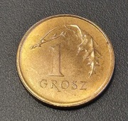 1gr grosz 1998 real foto mennicza Stan 1/-1 patyna