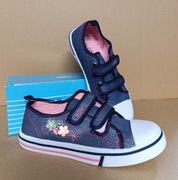 Trampki dziecięce dziewczęce 36 na rzepy nowe