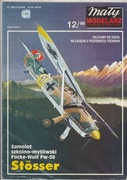 Szkolno- myśliwski Focke-Wulf Fw-56 Mały Modelarz 12-1998