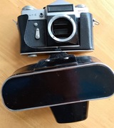 Aparat ZENIT E, bez obiektywu, z futerałem, sprawny.