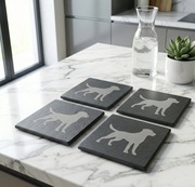 ZESTAW 4szt PREZENT Podkładki ŁUPEK Labrador Retriever