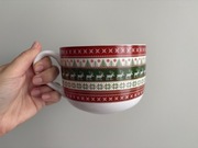 Duży kubek ceramiczny 600 ml świąteczny wzór
