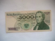 POLSKA BANKNOT PRL 5000 zł 1982 rok seria CE