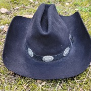 Kapelusz kowbojski Dynafelt wodoodporny Canadian vintage made USA 58