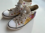 Mega kozackie! Oryginalne trampki Converse za kostkę z nadrukiem - roz 35