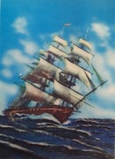 PRL Pocztówka 3D z lat 70. Made in Japan