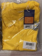 Bawełniany pajacyk niemowlęcy Lupilu w kolorze żółtym