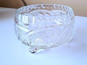 Mała , kryształowa miseczka na cukierki, Vintage, 11 cm.