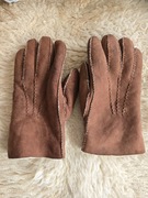 Rekawiczki męskie zamszowe skóra 