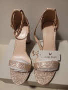 Brokatowe śliczne buty szampańskie r.38