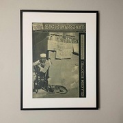 Plakat stara gazeta ramka