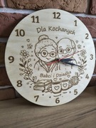 Rękodzieło zegar dla babci / dziadka 